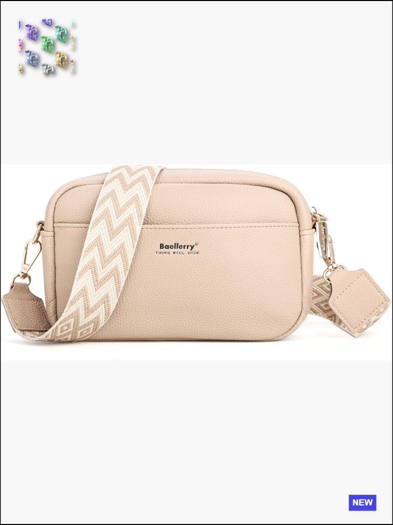 Boho Vegan Leather Crossbody Bag With Adjustable Strap - Spacious & Theft Proof